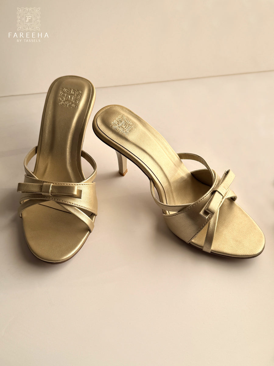 Rust Gold Bow – FareehaByTassels